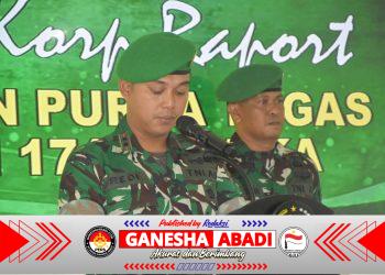 Dandim 1710/Mimika Pimpin Tradisi Korps Pindah Satuan dan Purna Tugas Prajurit