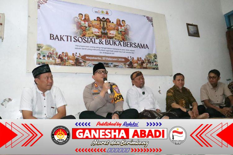 Ramadhan Berkah : Polres Mojokerto Kota Gelar Baksos dan Bukber di Panti Asuhan