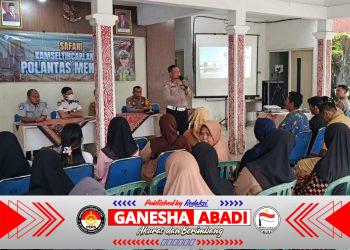 Polantas Menyapa : Polres Jember Gelar Safari Kamseltibcar Lantas Sosialisasikan Jalur Blackspot