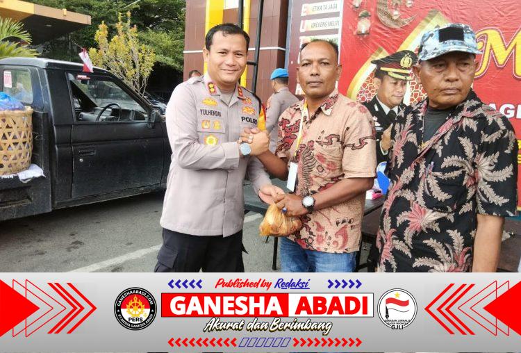 MENJELANG SUCI RAMADAN TELAH TIBA POLRES ACEH TENGGARA.BAGI DAGING MEUGANG,KE INSAN PERS,DAN LSM.