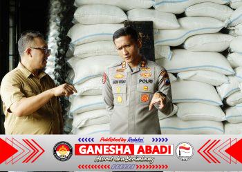 Kapolres Ponorogo Pastikan Keamanan dan Ketersediaan Pangan di Gudang Bulog Cukup