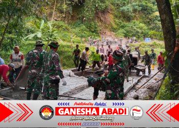 Bulan Puasa Bukan Penghalang Dalam Kemanunggalan TNI Dan Warga Di Lokasi TMMD 127 Kodim Wonogiri