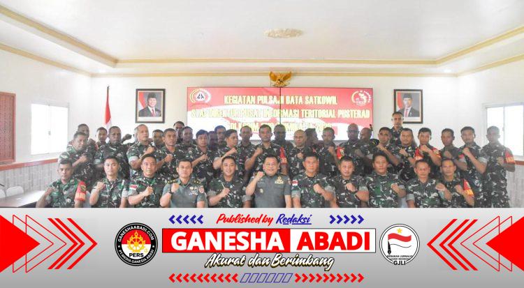 Optimalkan Data Teritorial, Kodim 1710/Mimika Terima Tim Pulsaji Data Satkowil Pusterad