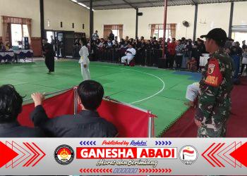 Babinsa Cluring Dampingi Kegiatan KRIDA SISWA IX PSHT Cabang Banyuwangi
