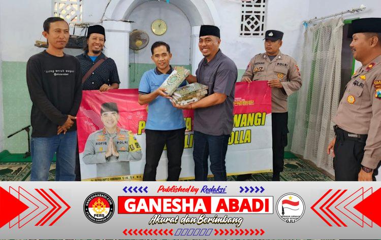 Satbinmas Polresta Banyuwangi Gelar Safari Ramadan, Serahkan Bantuan ke Musala Al Furqon Giri