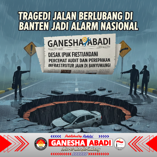 Tragedi Jalan Berlubang di Banten Jadi Alarm Nasional: Media Nasional Ganesha Abadi Desak Ipuk Fiestiandani Percepat Audit dan Perbaikan Infrastruktur Jalan di Banyuwangi