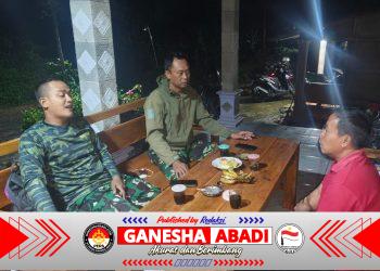 Hangatkan Malam, Satgas TMMD 127 Kodim 0728/Wonogiri Anjangsana ke Rumah Warga