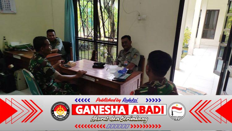 Babinsa Kunjungi Kantor PPL, Sinkronkan Data Lahan Panen dan Belum Panen