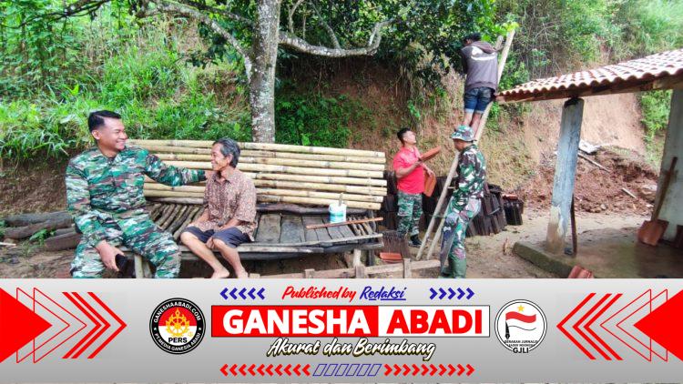 Mbah Surat : Alhamdulillah Sekarang Kalau Hujan Tidak Bocor Lagi Berkat TMMD 127 Kodim Wonogiri