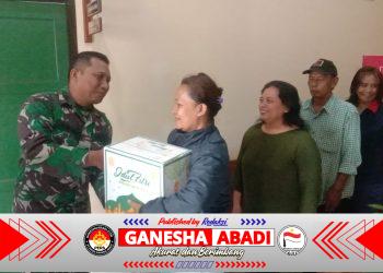 Marhaban Ya Ramadhan, Danramil 03 Serengan Bagikan Sembako untuk Warga Binaan Babinsanya.