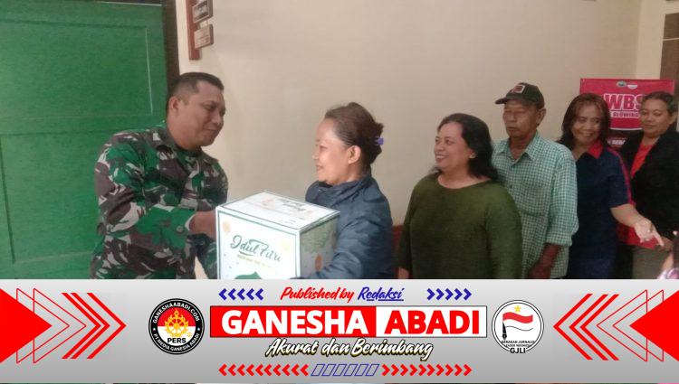 Marhaban Ya Ramadhan, Danramil 03 Serengan Bagikan Sembako untuk Warga Binaan Babinsanya.