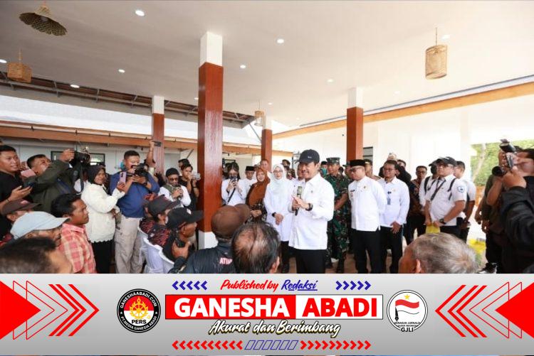 Kualitas Jempolan. Menteri Trenggono Kagumi Transformasi Kampung Nelayan Modern Lateng