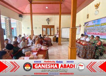 Babinsa Srawung Hadiri Musdes Penetapan KPM BLT Dana Desa