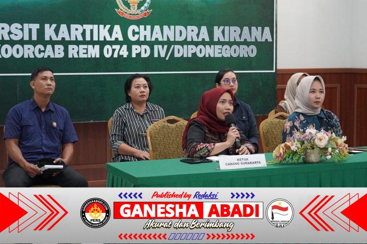 Persit Kartika Chandra Kirana Cabang L Kodim 0735/Surakarta Ikuti Zoom Meeting Sosialisasi Program PERSIT BISA 2