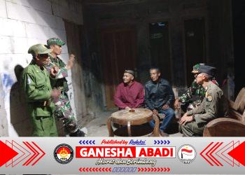 Babinsa Karanggede dan Komduk Turun Malam Hari, Patroli Desa Klari Demi Jaga Keamanan Warga