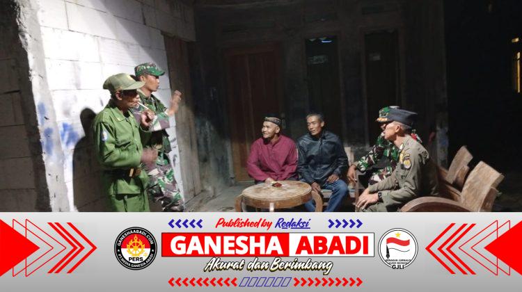 Babinsa Karanggede dan Komduk Turun Malam Hari, Patroli Desa Klari Demi Jaga Keamanan Warga