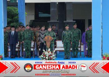 Pimpin Upacara HUT ke-65 Kostrad, Panglima TNI Tegaskan Peran Strategis Kostrad Jaga NKRI