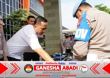 Jelang Lebaran 2026, Polres Gresik Sidak Senjata Api Personel Pastikan Kesiapan Pengamanan Mudik