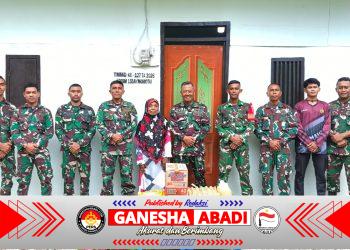 Dansatgas TMMD Ke-127 Kodim 1514/Morotai Berikan Santunan Sembako kepada Warga Desa Mandiri