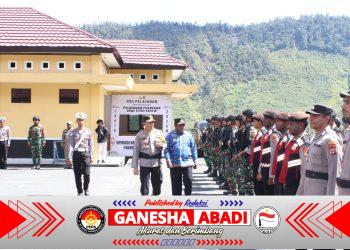 Kodim 1714/Puncak Jaya Turun Hadir Bersama Apel Gelar Pasukan TNI/Polri, Satgas dan Apintel Pada Operasi Ketupat Noken 2026