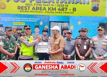 Pastikan Mudik Aman dan Lancar, Kasdim Boyolali Bersama Forkopimda Cek Kesiapan Pos Pam Lebaran
