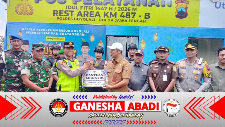 Pastikan Mudik Aman dan Lancar, Kasdim Boyolali Bersama Forkopimda Cek Kesiapan Pos Pam Lebaran