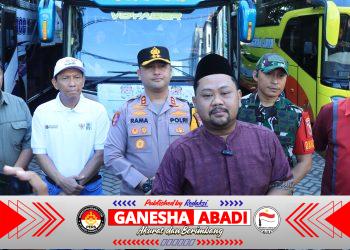 Kapolres dan Forkopimda Gresik Lepas 750 Pemudik, 15 Bus Mudik Gratis Diberangkatkan