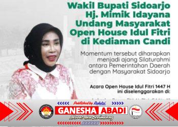 Wabup Sidoarjo Hj. Mimik Idayana Gelar Open House Idul Fitri 1447 H Selama Tiga Hari