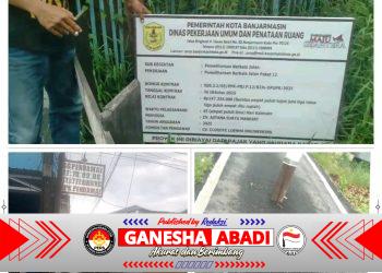 Dinas PUPR Banjarmasin Disorot: Proyek Jalan Paket 12 Diduga Asal Jadi, Kabid Bina Marga Bungkam Dikonfirmasi