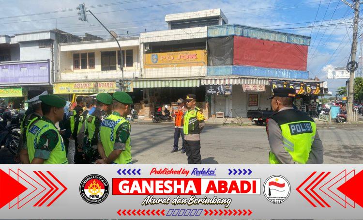 TNI dan Aparat Gabungan Siaga di Jalur Arus Balik, Pos PAM Baturetno Jadi Titik Pengamanan Strategis