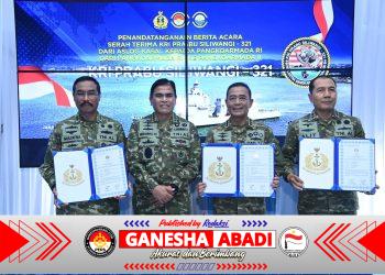 Panglima TNI Tinjau Kecanggihan KRI Prabu Siliwangi-321 Yang Tiba dari Italia