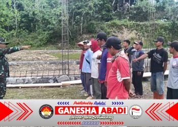 Babinsa Desa Nguneng Aktif Dampingin Pembangunan KDKMP