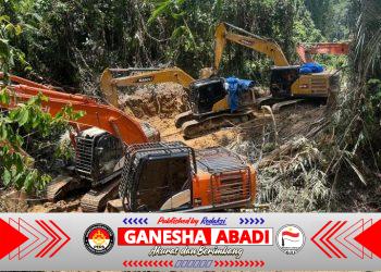 Apreasasi Amankan 12 Ekscavator Backingan TNI, Polda Harus Tindak Termasuk Yang Dipayunginya.