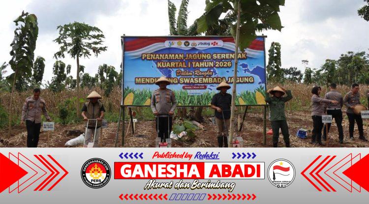 Polres Kendal Gelar Tanam Jagung Serentak, Perkuat Sinergi Polisi dan Petani