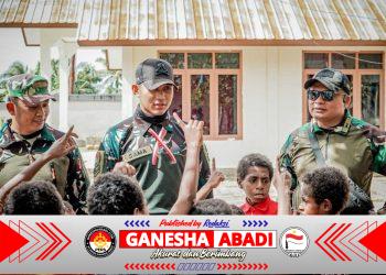 Koops TNI Papua Berbagi Kasih di Panti Asuhan Santa Susana Mimika