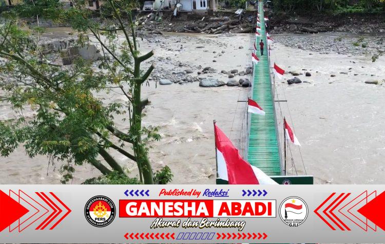 Kasad Launching 11 Jembatan Gantung di Aceh, Bagian dari 218 Jembatan yang Rampung Dibangun TNI
