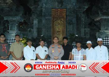 Kapolres Gresik Silaturahmi ke Pura Kerta Bumi, Perkuat Kerukunan Antarumat Beragama Jelang Nyepi dan Takbiran