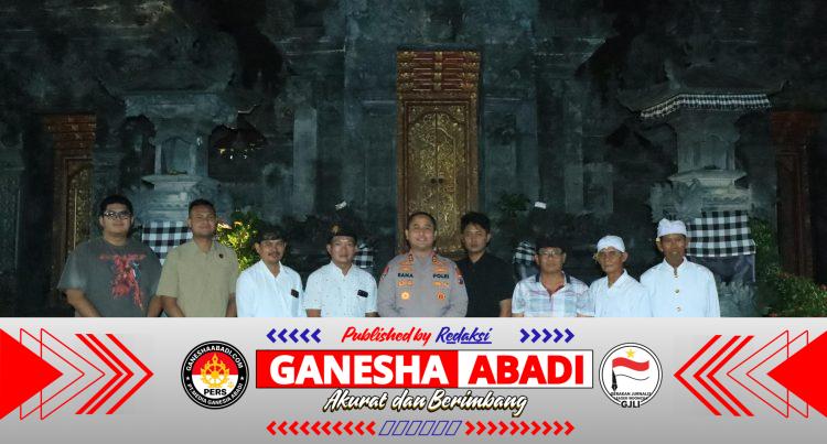 Kapolres Gresik Silaturahmi ke Pura Kerta Bumi, Perkuat Kerukunan Antarumat Beragama Jelang Nyepi dan Takbiran