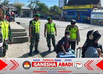 Wujudkan Keamanan Pemudik, TNI Dan Polri Laksanakan Patroli Pengamanan Di Terminal Angkutan