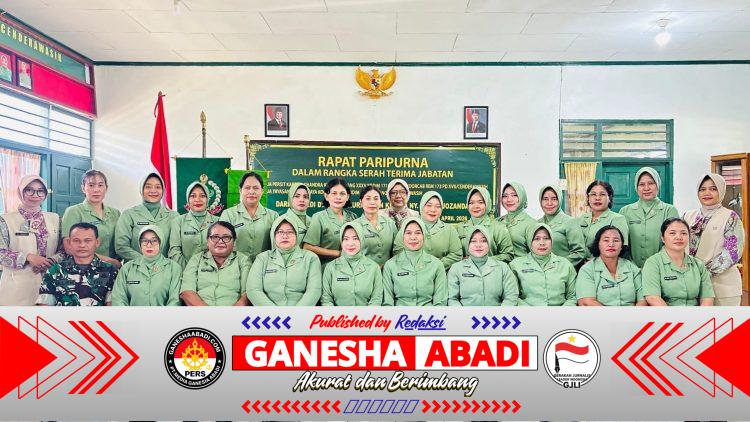 Rapat Paripurna Dalam Rangka Serah Terima Jabatan Ketua Persit KCK Cabang XXXV Kodim 1710/Mimika