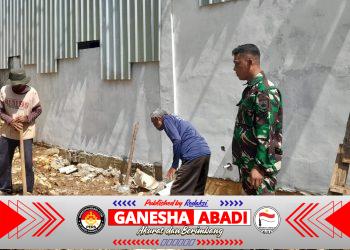 Babinsa Wonogiri Awasi Pembangunan Koperasi Desa: Target Selesai Tepat Waktu, Warga Petirsari Semringah