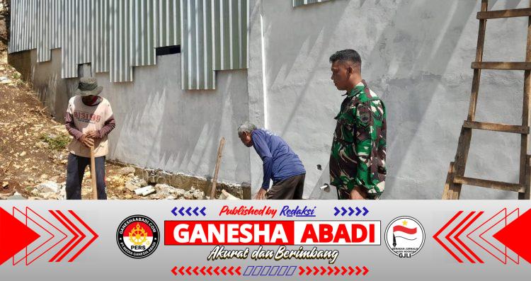 Babinsa Wonogiri Awasi Pembangunan Koperasi Desa: Target Selesai Tepat Waktu, Warga Petirsari Semringah