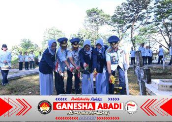 Danlanud Sultan Hasanuddin Hadiri Ziarah HUT Ke-80 TNI AU di TMP Panaikang