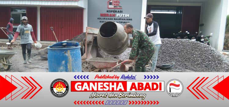 Babinsa Balepanjang Aktif Dampingi Pembangunan KDKMP Diwilayah