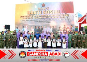 Ketua Umum Dharma Pertiwi Pimpin Kegiatan Bakti Sosial di Bekasi