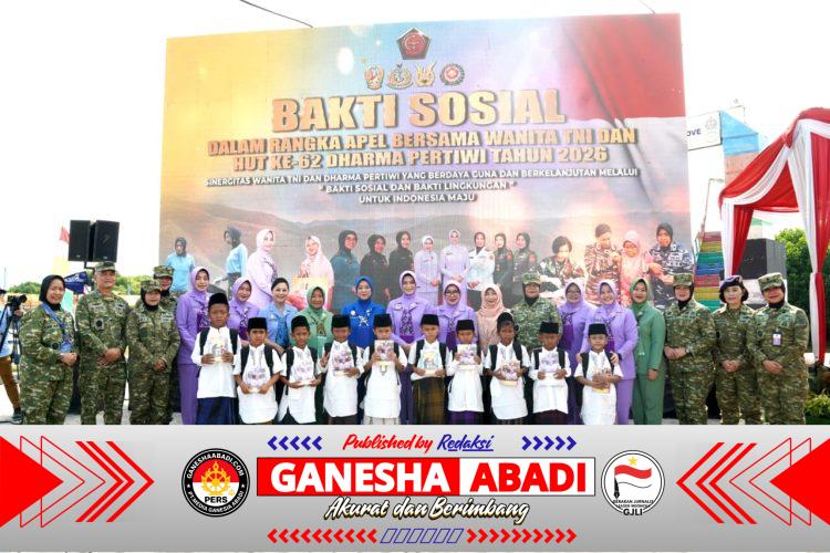 Ketua Umum Dharma Pertiwi Pimpin Kegiatan Bakti Sosial di Bekasi