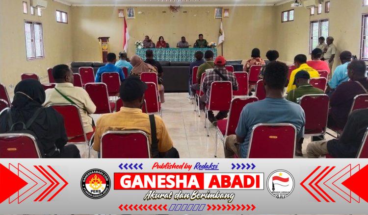 Perkokoh Sinergitas, Danramil Kuala Kencana Hadiri Tatap Muka Bersama Pejabat Distrik