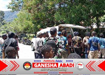 Koramil 1714-01/ILU Lakukan Penjemputan Jenazah oleh Aparat Gabungan TNI dan Polri Distrik ILU