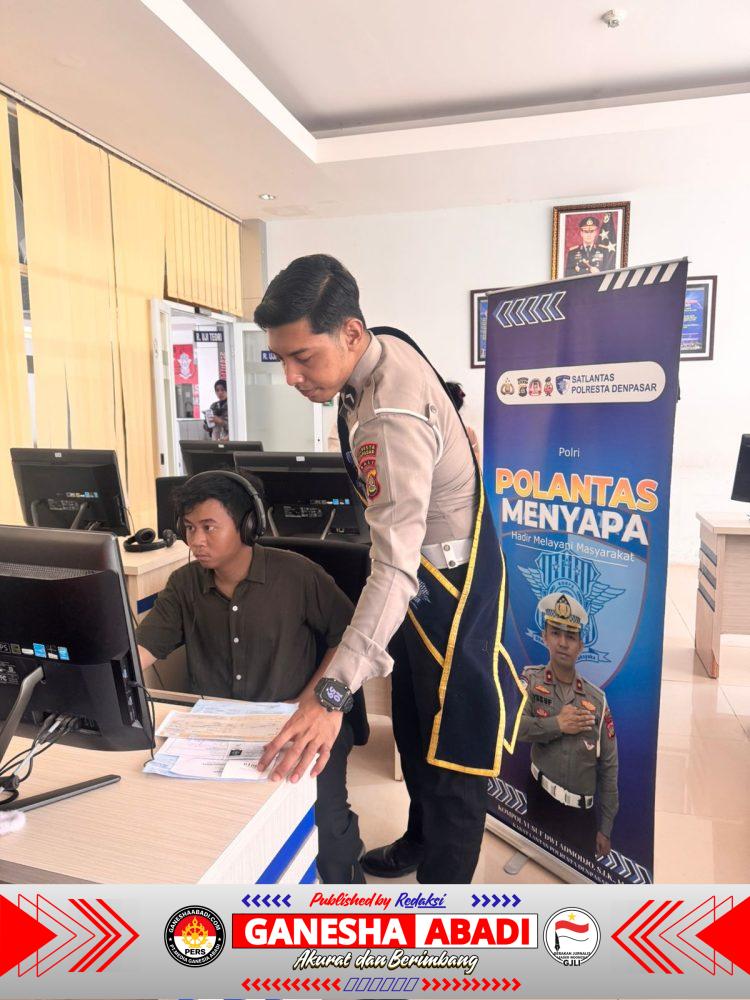 Satlantas Polresta Denpasar Perkuat Pelayanan Humanis Lewat “Polantas Menyapa”, Wujud Nyata Polisi Hadir Lebih Dekat