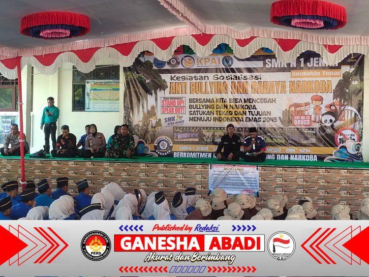 Danramil Jenar Hadiri Sosialisasi Anti Bullying dan Narkoba oleh BNN di SMKN I Jenar